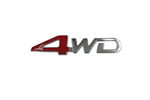 Αυτοκόλλητο Σήμα Λογότυπο 4WD 125mm x 30mm 1 Τεμάχιο