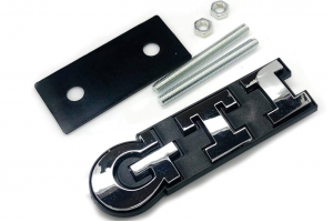 Σήμα Μάσκας Λογότυπο VW GTI Χρωμίου 92mm x 26mm 1 Τεμάχιο