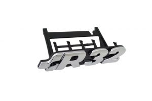 Σήμα Γνήσιας Μάσκας Λογότυπο R32 26mm x 115mm Χρωμίου 1 Τεμάχιο