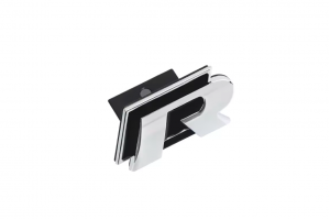 Σήμα Γνήσιας Μάσκας Λογότυπο R-Line 30mm x 55mm Μαύρο - Χρώμιο 1 Τεμάχιο