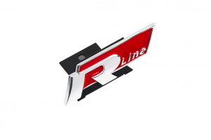 Σήμα Γνήσιας Μάσκας Λογότυπο R-Line 24mm x 77mm Κόκκινο 1 Τεμάχιο