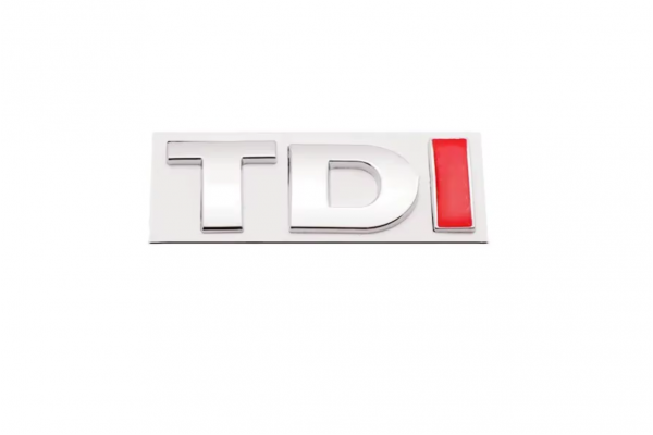 Αυτοκόλλητο Σήμα Λογότυπο TDI 25mm x 80mm Κόκκινο ( I ) 1 Τεμάχιο