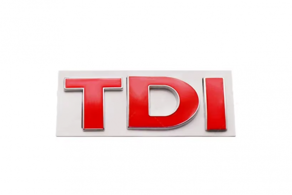 Αυτοκόλλητο Σήμα Λογότυπο TDI 25mm x 80mm Κόκκινο 1 Τεμάχιο