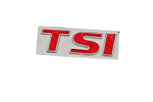 Αυτοκόλλητο Σήμα Λογότυπο TSI 25mm x 80mm Κόκκινο 1 Τεμάχιο