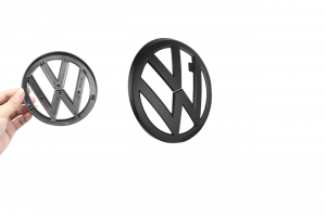Σήμα VW Golf 7 2014-2017 Για Καπό Μπροστά 135mm 1 Τεμάχιο - Μαύρο Ματ