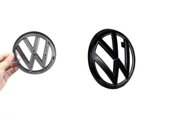 Σήμα VW Golf 7 2014-2017 Για Καπό Μπροστά 135mm 1 Τεμάχιο - Μαύρο Γυαλιστερό