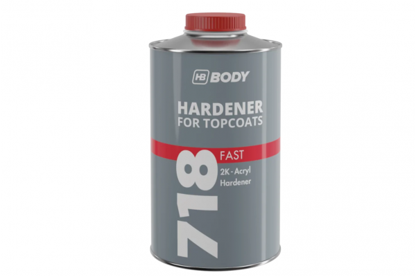 HB Body - 718 Hardener for Topcoats Fast - Σκληρυντής 2K Clear - 1L