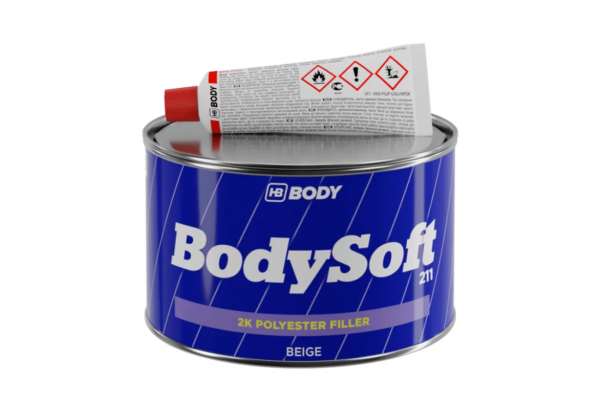 HB Body - 2000300050 Bodysoft Iron Putty Polyester - Στόκος Μετάλλου - 250 g