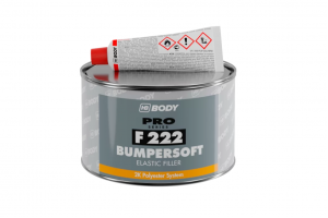 HB Body - F222 Bumpersoft Elastic Filler HS Black Putty - Στόκος - 250 g