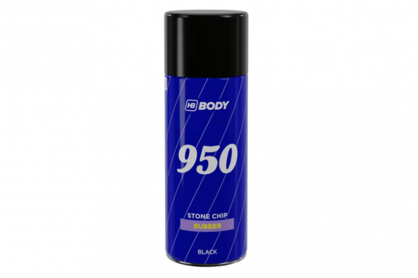 HB Body - 950 Stone Chip Spray Μαύρο - Αντιχαλικό Επίχρισμα με Λαστιχένια Βάση - 400ml