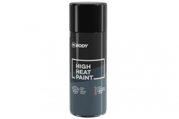 HB Body - High Heat Paint Spray Μαύρο - Βαφή Αντοχής σε Θερμοκρασία έως 600°C - 400ml
