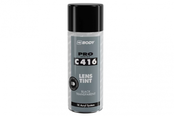 HB Body - C416 Lens Tint Spray - Μαύρο Διάφανο Βερνίκι για Φιμέ Φανάρια - 400ml