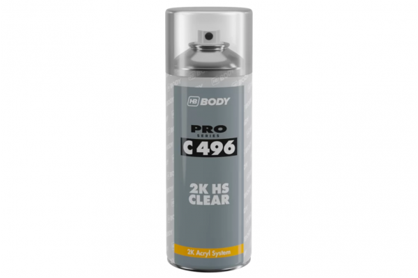 HB Body - C496 2K HS Clear Spray - Διάφανο Βερνίκι 2 Συστατικών Υψηλών Στερεών - 400ml