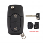 Κέλυφος Κλειδιού Για Audi A2-A3-A4-A6-A8-TT Με 2 Κουμπιά & Λάμα Flip - Για Μπαταρίες C2032