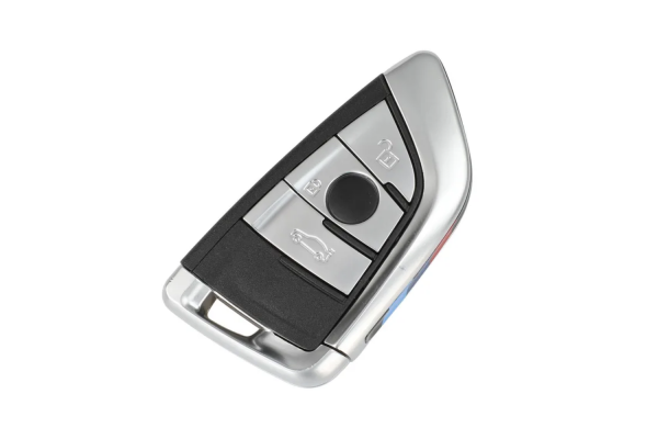 Κέλυφος Κλειδιού Ασημί Smart Για BMW Series 1-2-7-X1-X5-X6-X5M-X6M-F Με 3 Κουμπιά