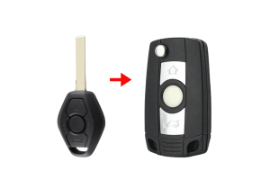 Μετατροπή Κλειδιού Σε Flip Για BMW Series 1-3-5-6-7-X3-X5-Z3-Z4 Με 3 Κουμπιά & Λάμα HU92