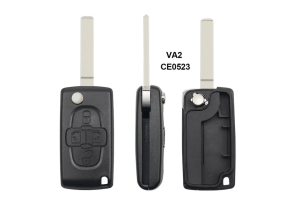Κέλυφος Κλειδιού Για Peugeot 1007 807 - Citroen C8 Με 4 Κουμπιά - CE0523 - Λάμα VA2