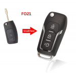 Μετατροπή Flip Κέλυφος Κλειδιού Για Ford Focus 2 3 Mondeo Fiesta Galaxy C-MAX Με 3 Κουμπιά & Λάμα FO21