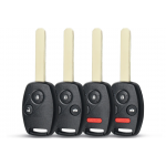 Ανταλλακτικά Κουμπιά Κέλυφος Κλειδιού Για Honda Fit-CRV-Civic-Insight-Ridgeline-HRV-Jazz-Accord Με 3 Κουμπιά & Panic