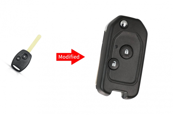 Μετατροπή Flip Κέλυφος Κλειδιού Για Honda Fit-CRV-Civic-Insight-Ridgeline-HRV-Jazz-Accord Με 2 Κουμπιά