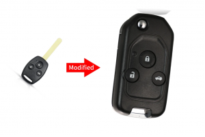Μετατροπή Flip Κέλυφος Κλειδιού Για Honda Fit-CRV-Civic-Insight-Ridgeline-HRV-Jazz-Accord Με 3 Κουμπιά