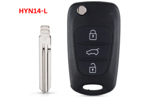 Κέλυφος Κλειδιού Για Hyundai I20-I30-IX35-135-Accent Kia Picanto-Sportage-K5 Με 3 Κουμπιά & Λάμα HYN14-L