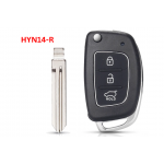 Κέλυφος Κλειδιού Flip Για Hyundai Solaris-Verna-Elantra-Santa Fe-i10-i20-i30-i35-i40-IX35-IX45 Με 3 Κουμπιά & Λάμα HYN14R