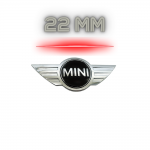 Αυτοκόλλητο Για Κέλυφος Κλειδιού Mini Cooper 22mm x 9mm 1 Τεμάχιο
