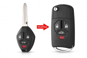 Μετατροπή Flip Σε Νέο Κέλυφος Κλειδιού Mitsubishi Outlander Galant Eclipse Lancer Με 4 Κουμπιά