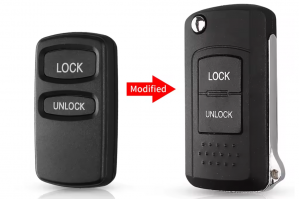 Μετατροπή Flip Σε Νέο Κέλυφος Κλειδιού Mitsubishi Outlander Galant Eclipse Lancer Pajero Με 2 Κουμπιά - Λάμα MIT11