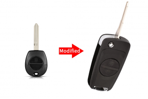 Μετατροπή Flip Σε Νέο Κέλυφος Κλειδιού Για Nissan Micra-Almera-Primera-X-Trail Με 2 Κουμπιά