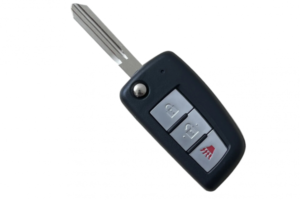 Κέλυφος Κλειδιού Flip Για Nissan-Qashqai-Sunny-NV200-Pulsar-Juke-X-Trail-Micra Με Λάμα NSN14 & 2 Κουμπιά-Panic