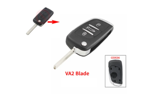 Μετατροπή Σε Νέο Κέλυφος Κλειδιού Για Citroen C3 C4 C5 C6 - Peugeot 307 308 407 408 Με 3 Κουμπιά - CE0536 - Λάμα VA2