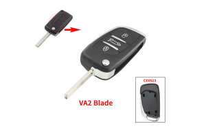 Μετατροπή Σε Νέο Κέλυφος Κλειδιού Για Citroen C3 C4 C5 C6 - Peugeot 307 308 407 408 Με 3 Κουμπιά - CE0523 - Λάμα VA2