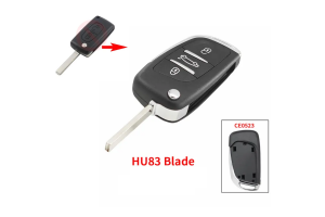 Μετατροπή Σε Νέο Κέλυφος Κλειδιού Για Citroen C3 C4 C5 C6 - Peugeot 307 308 407 408 Με 3 Κουμπιά - CE0523 - Λάμα HU83