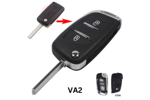 Μετατροπή Σε Νέο Κέλυφος Κλειδιού Για Citroen C3 C4 C5 C6 - Peugeot 307 308 407 408 Με 2 Κουμπιά - CE0536 - Λάμα VA2