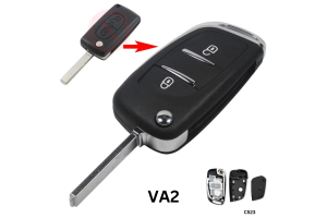 Μετατροπή Σε Νέο Κέλυφος Κλειδιού Για Citroen C3 C4 C5 C6 - Peugeot 307 308 407 408 Με 2 Κουμπιά - CE0523 - Λάμα VA2