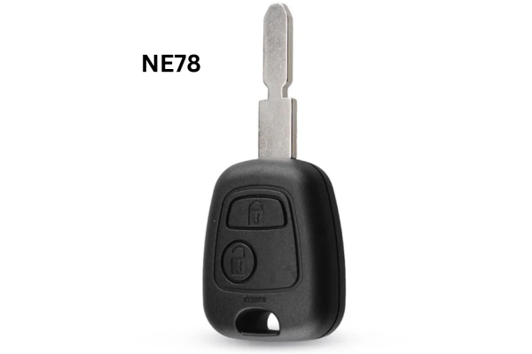 Κέλυφος Κλειδιού Για Peugeot 206 306 307 107 207 407 Partner - Citroen C1 C2 C3 C4 Picasso Xsara Με 2 Κουμπιά - Λάμα NE78