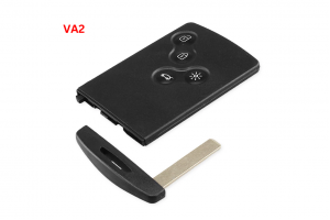Κέλυφος Κλειδιού Κάρτας Για Renault Laguna-Koleos-Megane Με 4 Κουμπιά & Λάμα VA2