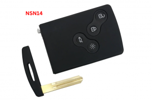 Κέλυφος Κλειδιού Κάρτας Για Renault Laguna-Koleos-Megane Με 4 Κουμπιά & Λάμα NSN14