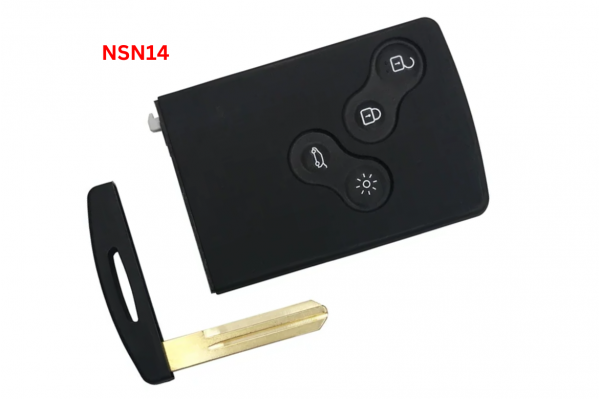 Κέλυφος Κλειδιού Κάρτας Για Renault Laguna-Koleos-Megane Με 4 Κουμπιά & Λάμα NSN14