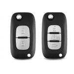 Κέλυφος Κλειδιού Flip Για Renault Fluence Clio Megane Kangoo Modus Με 2 Κουμπιά & Λάμα HU83