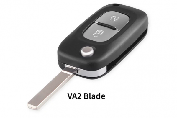 Κέλυφος Κλειδιού Flip Για Renault Fluence Clio Megane Kangoo Modus Με 2 Κουμπιά & Λάμα VA2