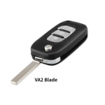 Κέλυφος Κλειδιού Flip Για Renault Fluence Clio Megane Kangoo Modus Με 3 Κουμπιά & Λάμα VA2