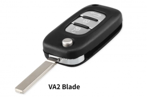 Κέλυφος Κλειδιού Flip Για Renault Fluence Clio Megane Kangoo Modus Με 3 Κουμπιά & Λάμα VA2