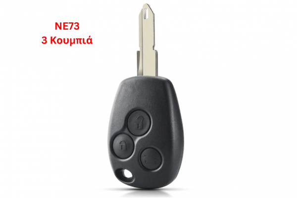 Κέλυφος Κλειδιού Για Renault Megane-Modus-Espace-Laguna-Logan-Clio-Kango - Nissan Dacia Με 3 Κουμπιά & Λάμα NE73