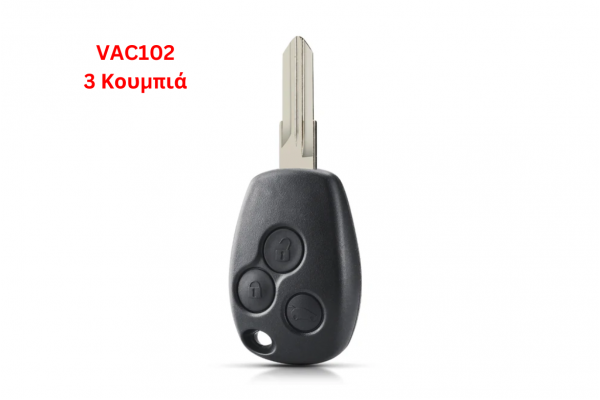 Κέλυφος Κλειδιού Για Renault Megane-Modus-Espace-Laguna-Logan-Clio-Kango - Nissan Dacia Με 3 Κουμπιά & Λάμα VAC102