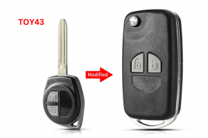 Μετατροπή Flip Σε Νέο Κέλυφος Κλειδιού Για Suzuki Swift-SX4-Alto-Vitara-Ignis-Grand-Splash-Agila Με 2 Κουμπιά & Λάμα TOY43 Μετατροπή Flip Σε Νέο Κέλυφος Κλειδιού Για Suzuki Swift-SX4-Alto-Vitara-Ignis-Grand-Splash-Agila Με 2 Κουμπιά & Λάμα TOY43