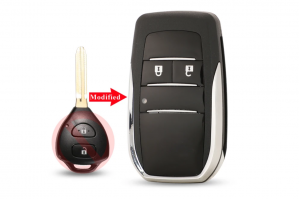 Μετατροπή Flip Σε Νέο Κέλυφος Κλειδιού Για Toyota Reiz-Camry-Rav4-Yaris-Corolla-4Runner-Avlon Με 2 Κουμπιά & Λάμα TOY43