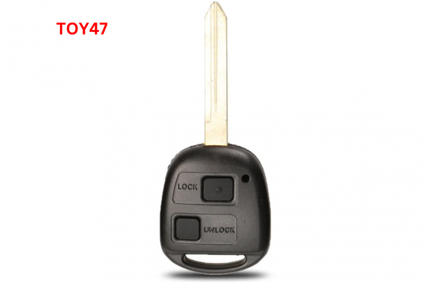 Κέλυφος Κλειδιού Για Toyota Camry-Rav4-Corolla-Prado-Yaris-Tarago-Cruiser Με 2 Κουμπιά - Λάμα TOY47